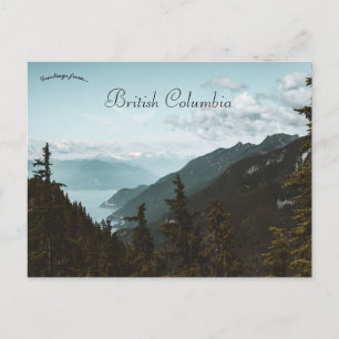 Cartão Postal Montanhas na Colúmbia Britânica Canadá