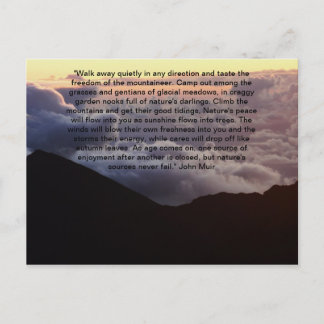 Cartão Postal Montanhas nas nuvens