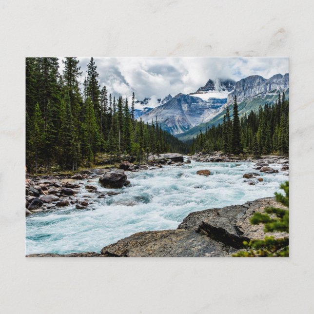 Cartão Postal Montanhas | Parque Nacional Banff Alberta, Canadá (Frente)