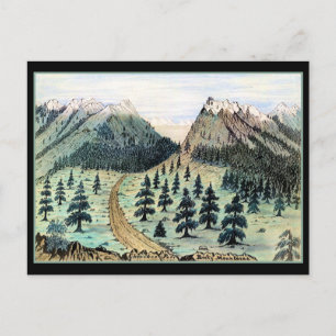 Cartão Postal Montanhas Rochosas Cherokee Pass