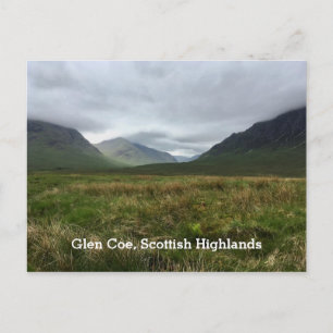 Cartão Postal Montanhas Românticas Glen Coe Highlands Escoceses