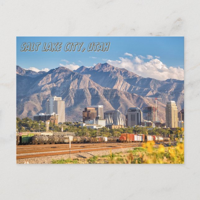 Cartão Postal Montanhas Salt Lake City Mountain Viagem Souvenir (Frente)