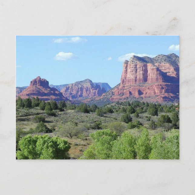 Cartão Postal Montanhas Sedona (Frente)