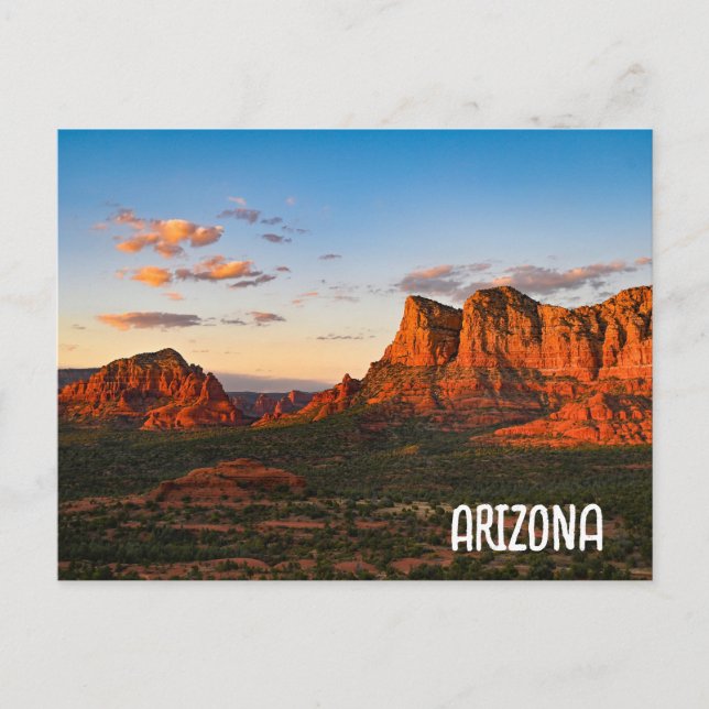 Cartão Postal Montanhas Sedona Arizona (Frente)
