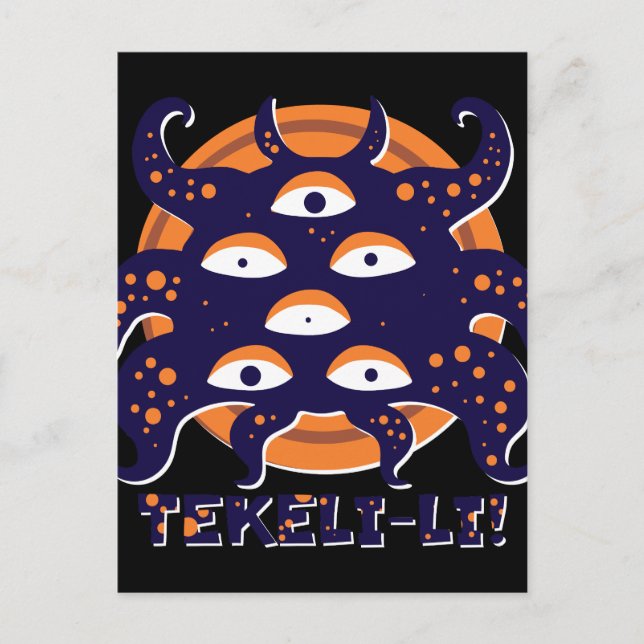 Cartão Postal Montanhas Shoggoth de Madness Lovecraft (Frente)