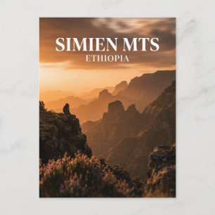 Cartão Postal Montanhas Simien, Debark, Região Amhara