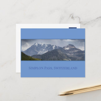Cartão Postal Montanhas Simplon Pass, Suiça