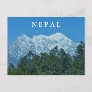 Cartão Postal Montanhas Snowy do Nepal
