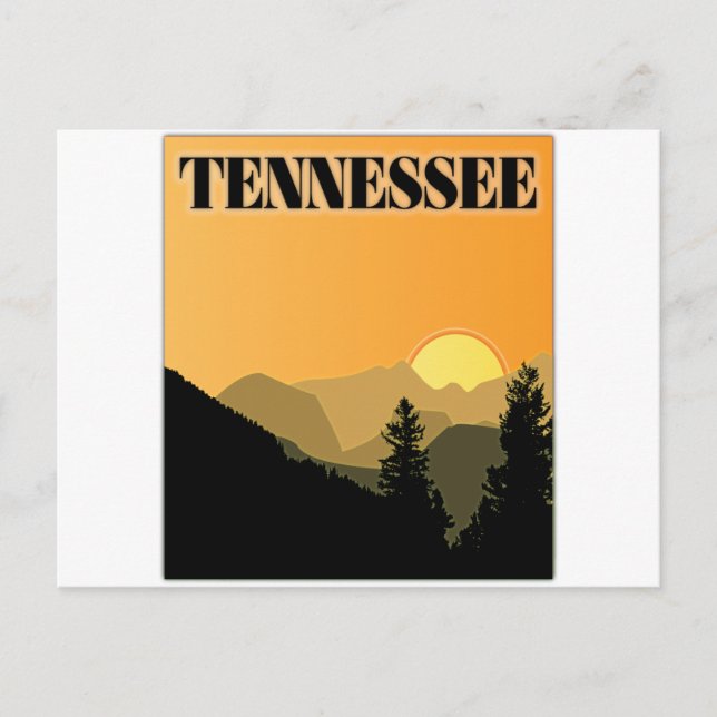 Cartão Postal Montanhas Tennessee (Frente)
