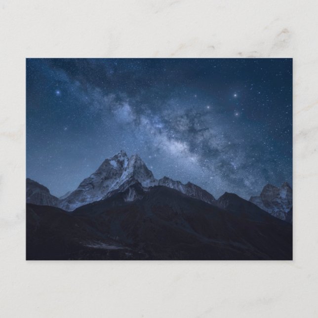 Cartão Postal Montanhas | Thamserku Mountain, Nepal (Frente)
