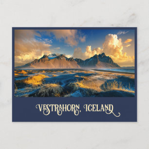 Cartão Postal Montanhas Vestrahorn, Islândia
