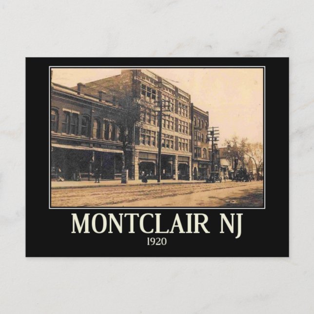 Cartão Postal Montclair, Nova Jersey, 1920 Vintage (Frente)