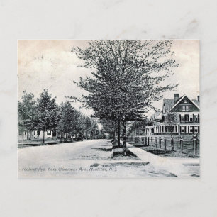 Cartão Postal Montclair, Nova Jersey, vista da Midland Ave Vinta