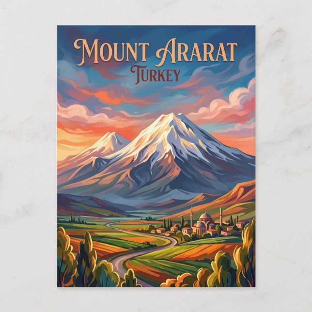 Cartão Postal Monte Ararate Turquia (Frente)