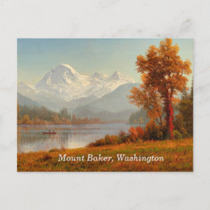 Cartão Postal Monte Baker, Washington, belas artes,