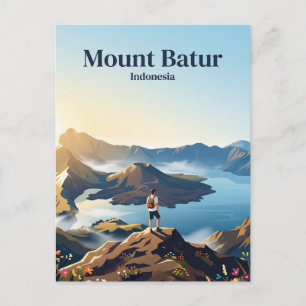 Cartão Postal Monte Batur Indonésia