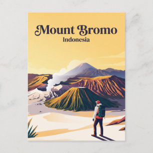 Cartão Postal Monte Bromo Indonésia