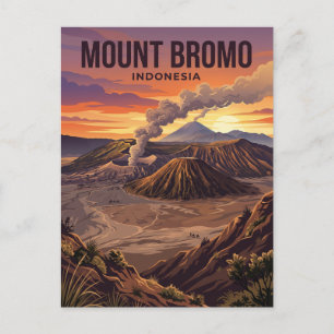 Cartão Postal Monte Bromo Indonésia