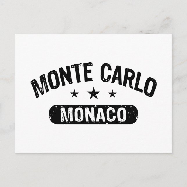 Cartão Postal Monte Carlo (Frente)