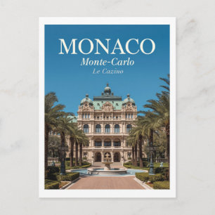 Cartão Postal Monte Carlo Casino Mônaco