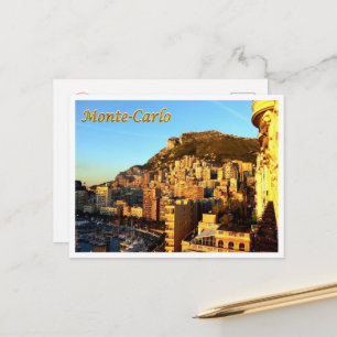Cartão Postal Monte Carlo - Mônaco - Panorama -