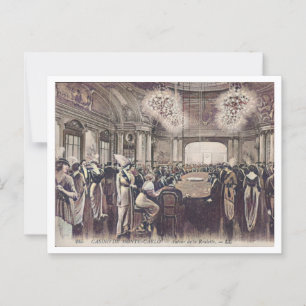 Cartão Postal Monte Carlo Mônaco Roulette Casino c1910
