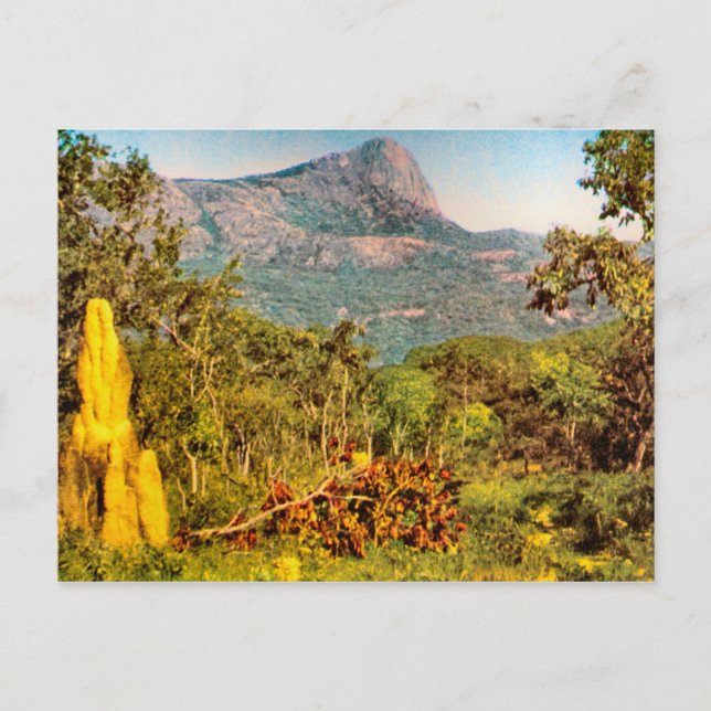 Cartão Postal Monte de cupim, Serra da Hanba, Angola (Frente)