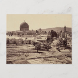 Cartão Postal Monte e Domo do Templo da Rocha em Jerusalém
