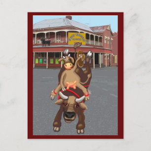 Cartão Postal Monte em cowgirl