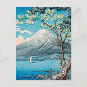 Cartão Postal Monte Fuji do Lago Yamanaka por Hiroaki Takahashi