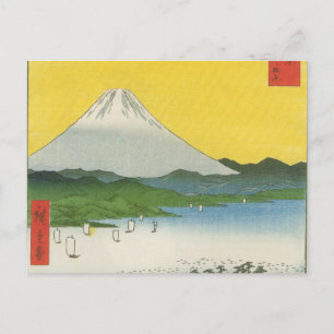 Cartão Postal Monte Fuji em Japão cerca de 1800's