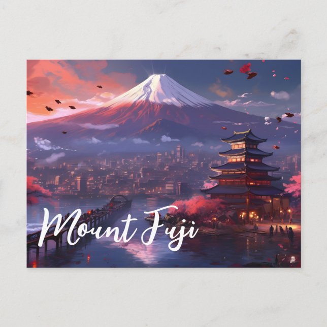 Cartão Postal Monte Fuji Japão (Frente)
