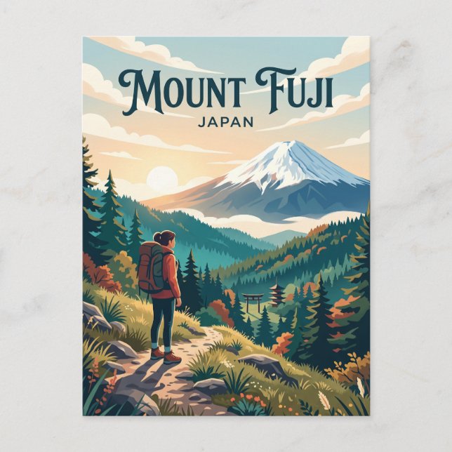 Cartão Postal Monte Fuji Japão (Frente)