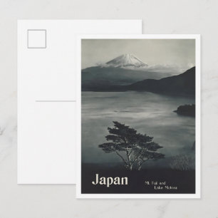 Cartão Postal Monte Fuji Japão Viagem Vintage