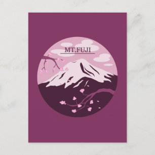 Cartão Postal Monte Fuji (Rosa)