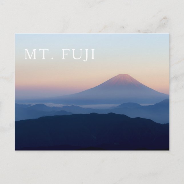 Cartão Postal Monte Fuji Sunrise Japão (Frente)