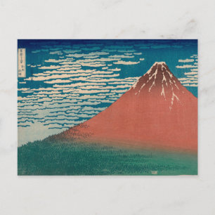 Cartão Postal Monte Fuji Vermelho