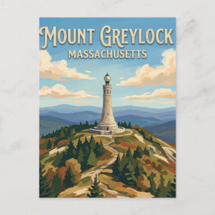 Cartão Postal Monte Greylock Adams EUA