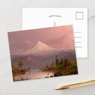 Cartão Postal Monte Hood, OR   Sanford Robinson Gifford