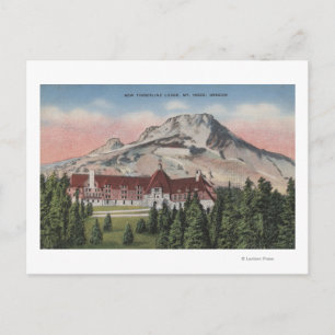 Cartão Postal Monte Hood, Oregon - Vista da Nova Linha Timberine