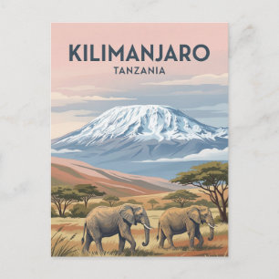 Cartão Postal Monte Kilimanjaro, Moshi, Kilimanjaro