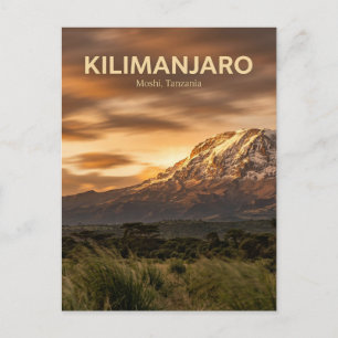 Cartão Postal Monte Kilimanjaro, Moshi, Região do Kilimanjaro