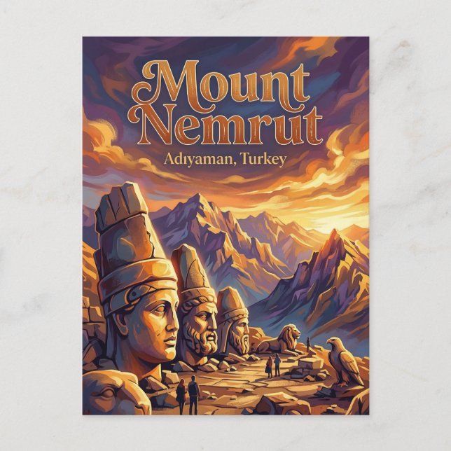 Cartão Postal Monte Nemrut, Kahta, Sudeste (Frente)
