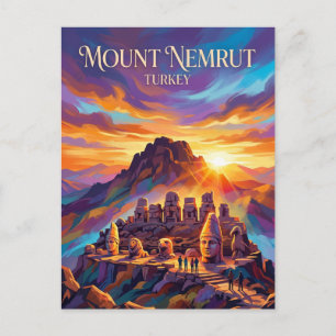 Cartão Postal Monte Nemrut Turquia