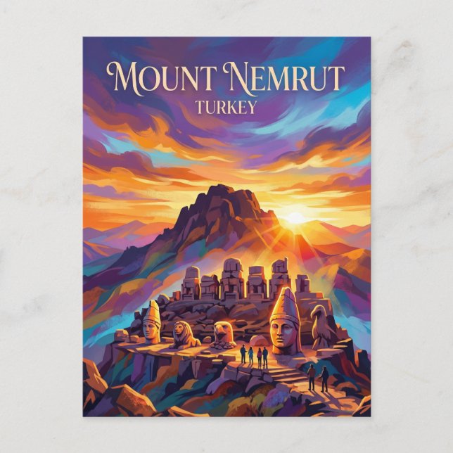 Cartão Postal Monte Nemrut Turquia (Frente)