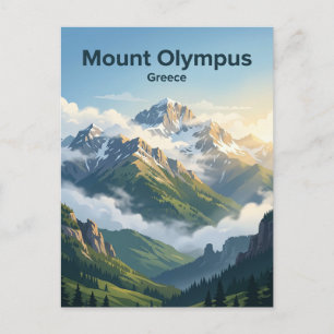 Cartão Postal Monte Olimpo Grécia