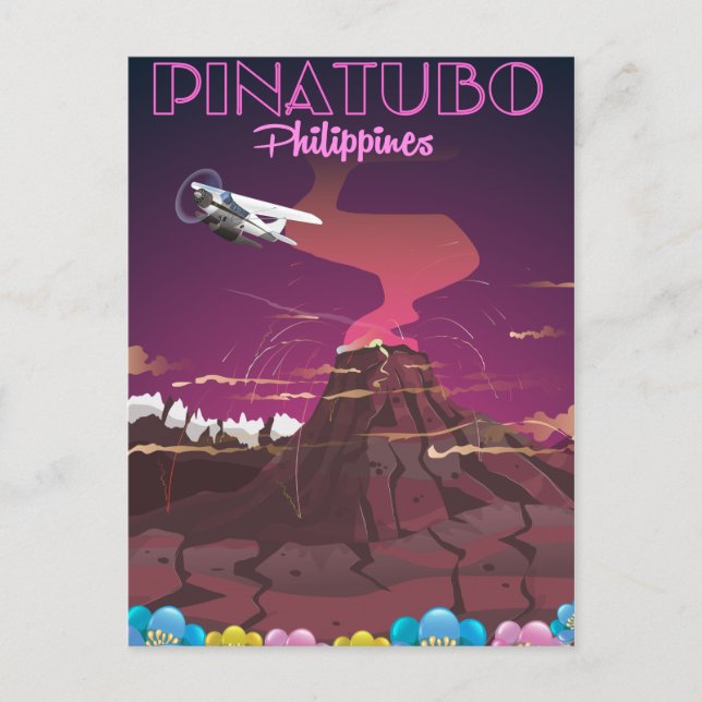 Cartão Postal Monte Pinatubo, Filipinas (Frente)
