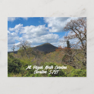 Cartão Postal Monte Pisgah North Carolina Elevation Blue Ridge