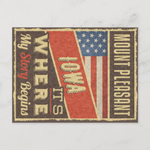 Cartão Postal Monte Pleasant Iowa