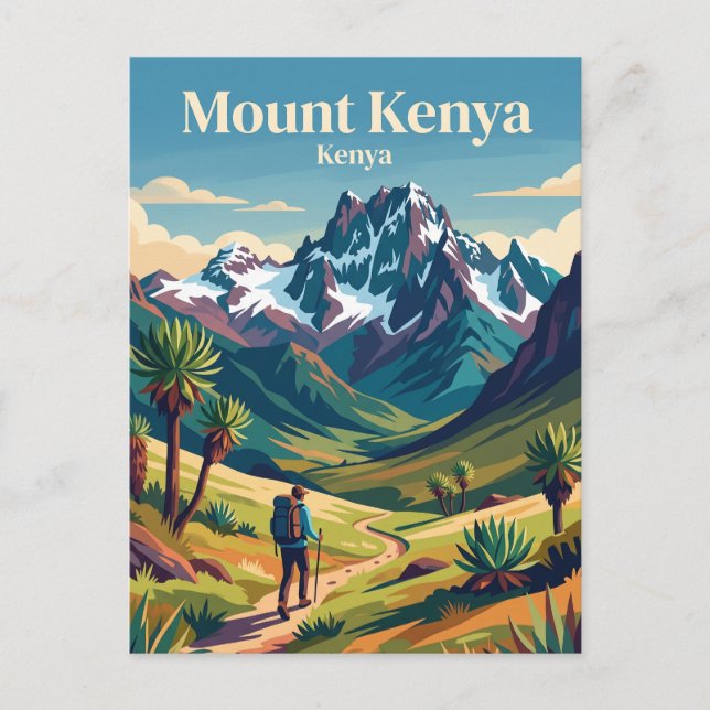 Cartão Postal Monte Quênia (Frente)